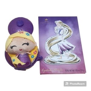Disney Tangled Rapunzel Teacup Plush Figure & Eyeshadow Palette Bundle